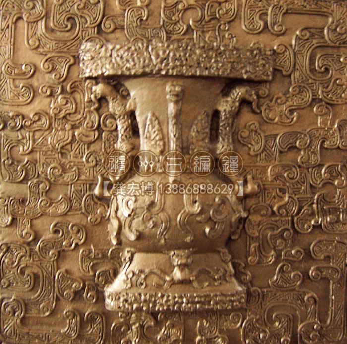古典文物装饰方块-铜尊