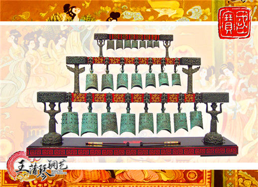22件编钟 工艺礼品 总裁办公室装饰品 中国古乐器仿制品